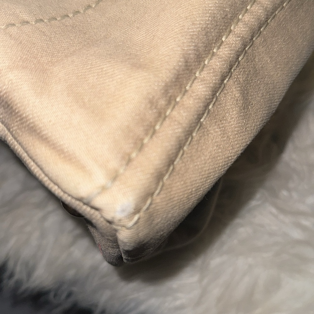 Prada Canapa Demin Logo Handle Bag EUC in Neutral - Picture 10 of 14